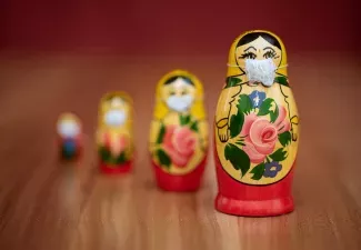 In Russland wurden arbeitsfreie Tage und in Moskau wurde ein Lockdown eingeführt 